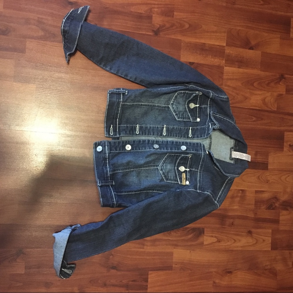 Slight crop jean jacket